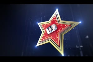 明日之星节目开场3D网络电视栏目包装开场星星标志片头AE模板_栏目包装ae模板