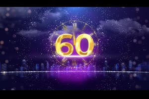 豪华夜城海边背景闪亮金色粒子新年元旦公司年会活动倒计时pr预设_pr模板网