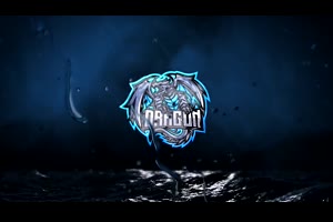 海面风暴闪电玻璃流动雨水恐怖视频logo标志片头动画ae模板素材_logo展示ae模板