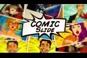 漫画幻灯片切换视频展示ae模板 Comic Slide_展示ae模板