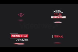 20组迷你文字标题展示ae模板 20 Minimal Titles_文字特效ae模板
