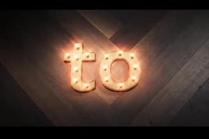 三维亮灯文字标题展示ae模板 Real 3D Light Bulb Kit_文字特效ae模板