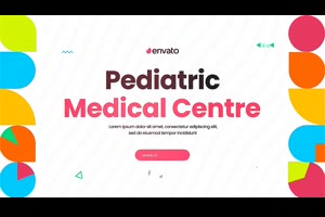 多彩儿科医疗健康中心儿童医院社会科学机构宣传演示AE模板源文件_展示ae模板