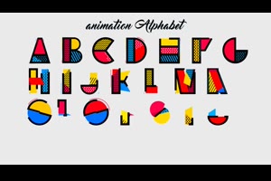 个性动画字母ae模板 Pattern Alphabet_文字特效ae模板