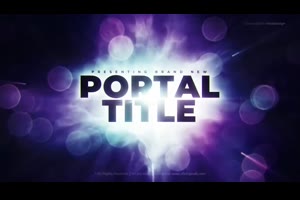 光源标题展示ae模板 Portal Cinematic Trailer_文字特效ae模板