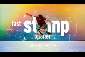 fcpx模板-流行时尚动感活泼快闪开场片Fast Stomp Openers + 视频教