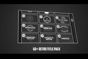 复古文字标题包ae模板 Retro Title Pack_文字特效ae模板