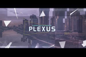 Plexus视差幻灯片高科技数字技术介绍科学实验室宣传视频ae/pr模板_pr模板网