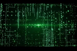 计算机代码矩阵数字空间网络故障像素展示技术标志LOGO片头AE模板_logo展示ae模板