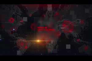 HUD界面病毒图谱COVID-19新型冠状肺炎感染医学数字揭幕战ae模板_VIP专属ae模板