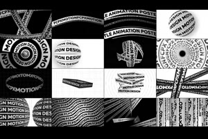 fcpx插件-64种创意海报设计文字标题横屏竖屏排版动Typographic Kinetic Posters &038; Titles