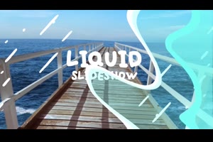 fcpx插件-10种可爱卡通水流液体MG图形元素文字标题动Colorful Liquid Slideshow