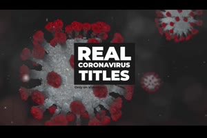 病毒主题标题展示ae模板 Real Coronavirus Titles_文字特效ae模板