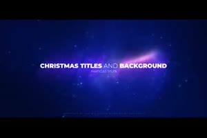 抽象粒子特效片头ae模板 Christmas Opener with Particles_展示ae模板