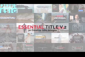 fcpx插件-30种现代时尚文字大标题排版设计动Essential Titles V.2 + 使用教