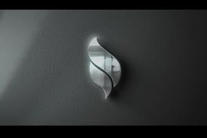 墙上体积影子3D金属玻璃光面LOGO标志视频动画片头ae模板素材_logo展示ae模板