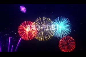 烟火背景文字标题展示ae模板 Fireworks Titles_文字特效ae模板