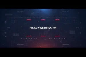 数字科技军事战争视频展示ae模板 Military Identification_科技展示ae模板