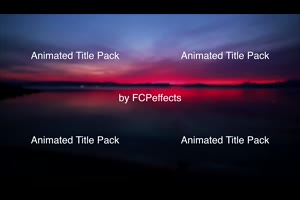 fcpx插件-27个缓入缓出动态文字标题基本字Animated Title Pack