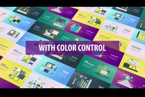 fcpx插件-25种网络设计开发办公场景标题介绍动Design and Development Animation