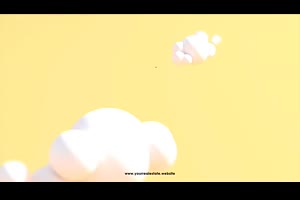 房地产郊区房屋别墅建筑卡通动画形成效果视频ae模板素材_设计元素ae模板