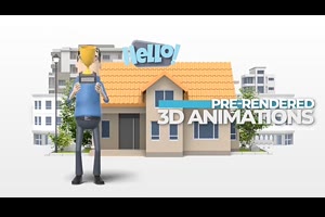 3D卡通人物角色动作解说模块化场景介绍MG动画视频工具包AE模板_VIP专属ae模板