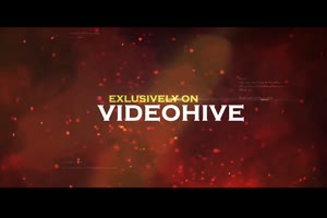 火焰烟雾燃烧转场视觉效果幻灯片电影预告或游戏宣传片AE模板素材_电影史诗ae模板