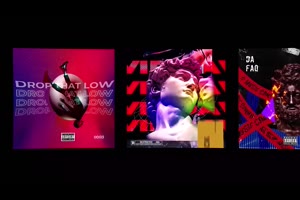 独特逼真波形音频频谱音乐封面动画复古嘻哈风曲目推广介绍AE模板_展示ae模板