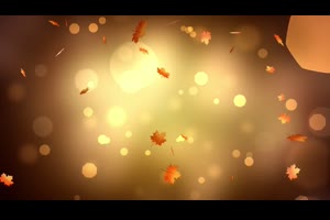 秋日枫叶背景文字标题展示ae模板 Autumn Titles_文字特效ae模板