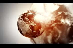 逼真地球世界地图动画宣传视频片头制作AE模板设计素材源文件_设计元素ae模板