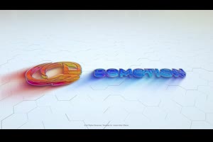 3D彩色玻璃材质演绎现代简约企业公司LOGO标志动画AE模板设计素材_logo展示ae模板