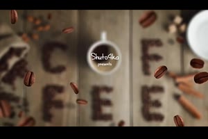 Coffee咖啡馆摩卡咖啡饮料视频广告LOGO标志品牌片头动画AE模板_logo展示ae模板
