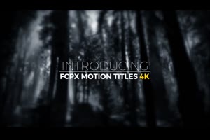 fcpx插件-25种实用独特文字标题动fcpx Titles 4k