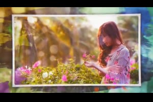 水彩水墨幻灯片ae模板 Watercolor Slideshow_水墨包装ae模板