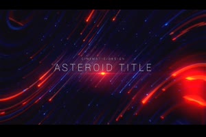 抽象星空背景文字标题展示ae模板 Asteroid Cinematic Title_文字特效ae模板