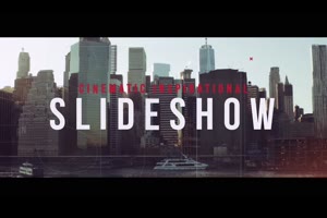 动态幻灯片ae模板 Cinematic Slideshow_展示ae模板