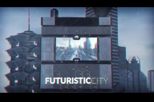 高科技未来城市幻灯片展示ae模板 Futuristic City_科技展示ae模板