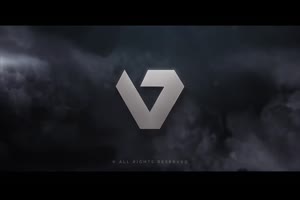 黑暗云层烟雾特效金属LOGO标志标题效果视频片头ae模板素材_logo展示ae模板