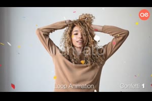 视频素材-10组五彩缤纷喜庆彩纸飞屑洒落4K视频素材（有透明通道）第1