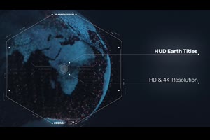 高科技HUD全息地球仪图宣传片介绍图片动画视频ae模板设计素材_科技展示ae模板