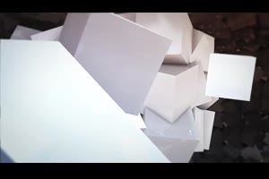 3D抽象立方体翻转拼接屏幕背景动画照片作品写真视频相册AE模板_相册ae模板