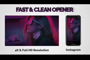 快速简洁片头ae模板 Fast & Clean Opener_展示ae模板