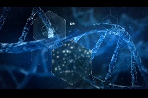 生物医学DNA双螺旋结构动画背景细胞病毒分析研究医疗科技ae模板_科技展示ae模板