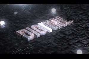 3D高科技二进制电路代码数字故障视频logo标志片头AE模板源文件_logo展示ae模板
