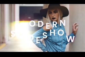 时尚现代风幻灯片ae模板 Fashion Modern Slideshow_展示ae模板
