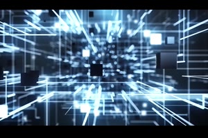 数字连接发光线条网格网络科学技术宣传介绍视频ae模板素材_科技展示ae模板