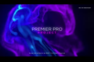 梦幻多彩FLU流体粒子开场文字标题宣传片视频pr模板素材源文件_pr模板网