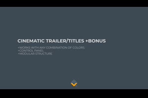 影视预告片标题展示ae模板 Cinematic Trailer_文字特效ae模板