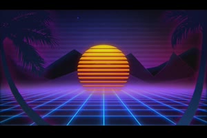 复古电音片头ae模板 Retro Opener_展示ae模板