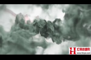 大气古风水墨长城背景烟雾粒子汇聚消散显现中国风字幕开场AE模板_VIP专属ae模板